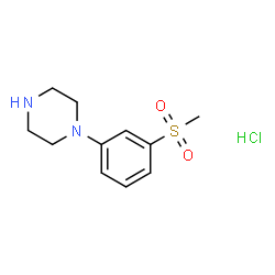1-(3-(Methylsulfonyl)phenyl)piperazine hydrochloride Structure