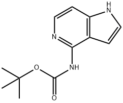N-{1H-吡咯并[3,2-C]吡啶-4-基}氨基甲酸叔丁酯结构式