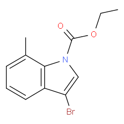 3-溴-7-甲基吲哚-1-甲酸乙酯图片