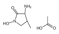 acetic acid,(3S,4S)-3-amino-1-hydroxy-4-methylpyrrolidin-2-one Structure