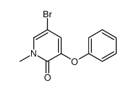 5-bromo-1-methyl-3-phenoxypyridin-2-one Structure