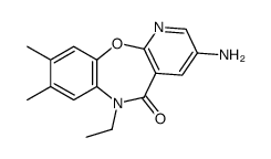 3-amino-6-ethyl-8,9-dimethylpyrido[2,3-b][1,5]benzoxazepin-5-one结构式