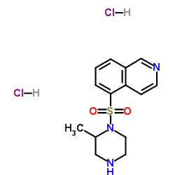 1-(5-硫代异喹啉)-3-甲基哌嗪二盐酸盐结构式
