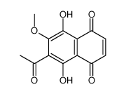 2-Acetyl-5,8-dihydroxy-3-methoxy-1,4-naphthoquinone结构式