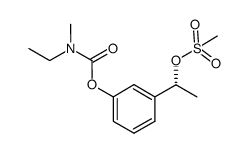 (R)-1-(3-((ethyl(methyl)carbamoyl)oxy)phenyl)ethyl methanesulfonate Structure