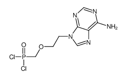 9-[2-(dichlorophosphorylmethoxy)ethyl]purin-6-amine结构式