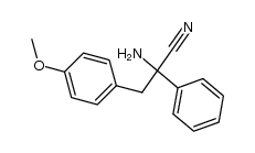 [1-(p-Methoxy)phenyl-1-phenyl-2-amino-2-cyano]ethan结构式