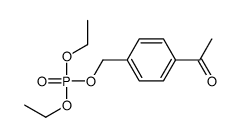 (4-acetylphenyl)methyl diethyl phosphate Structure