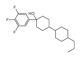 4-(4-propylcyclohexyl)-1-(3,4,5-trifluorophenyl)cyclohexan-1-ol结构式