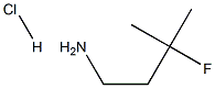 3-Fluoro-3-methylbutan-1-amine hydrochloride Structure