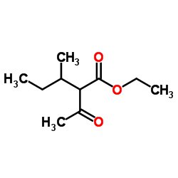 Ethyl 2-acetyl-3-methylpentanoate结构式