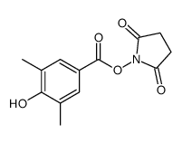 1-[(4-Hydroxy-3,5-dimethylbenzoyl)oxy]-2,5-pyrrolidinedione Structure