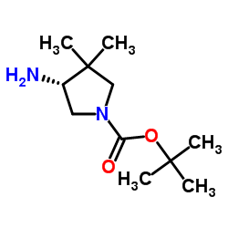 (4R)-4-氨基-3,3-二甲基吡咯烷-1-羧酸叔丁酯图片