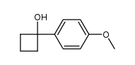 1-p-methoxyphenyl-1-cyclobutanol结构式
