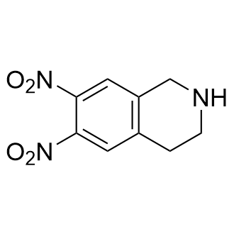 6,7-二硝基-1,2,3,4-四氢异喹啉结构式