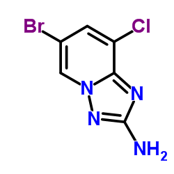 6-Bromo-8-chloro[1,2,4]triazolo[1,5-a]pyridin-2-amine Structure