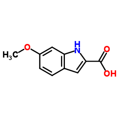 6-甲氧基吲哚-2-羧酸结构式
