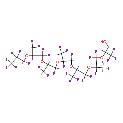 1h,1h-perfluoro(2,5,8,11,14,17-hexamethyl-3,6,9,12,15,18-hexaoxaheneicosan-1-ol) Structure