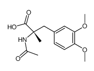 (S)-N-Acetyl-α-methyl-β-(3,4-dimethoxyphenyl)alanin结构式
