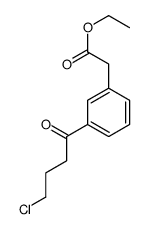 ethyl 2-[3-(4-chlorobutanoyl)phenyl]acetate Structure