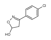 3-(4-chlorophenyl)-5-hydroxy-4,5-dihydroisoxazole结构式
