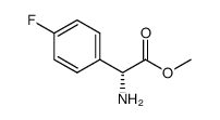 D-2-(4-氟苯基)甘氨酸甲酯结构式