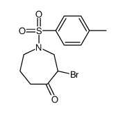 3-溴-1-甲苯磺酰氮杂环庚烷-4-酮结构式