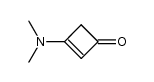 3-(dimethylamino)cyclobut-2-enone结构式