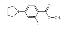 Methyl 2-Chloro-4-(1-pyrrolidinyl)benzoate Structure