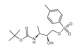 (2S,3S)-3-tert-butoxycarbonylamino-1-tosyloxy-2-butanol结构式