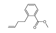 2-(3-buten-1-yl)-benzoic acid methyl ester Structure