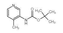 (4-甲基吡啶-3-基)氨基甲酸叔丁酯结构式