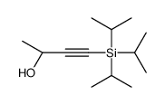 (2R)-4-tri(propan-2-yl)silylbut-3-yn-2-ol结构式