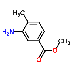 3-氨基-4-甲基苯甲酸甲酯结构式