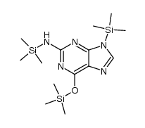 2,6,9-tris(trimethylsilyl)guanine Structure