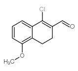 1-CHLORO-5-METHOXY-3,4-DIHYDRO-NAPHTHALENE-2-CARBALDEHYDE结构式