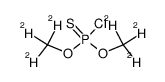 氯硫代磷酸二甲酯-D6结构式