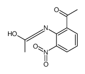 N-(2-乙酰基-6-硝基苯基)乙酰胺结构式