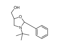 [(5S)-3-tert-butyl-2-phenyl-1,3-oxazolidin-5-yl]methanol结构式