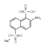 8-氨基-1,5-萘基二磺酸单纳盐结构式