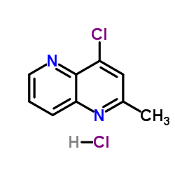 4-Chloro-2-methyl-1,5-naphthyridine hydrochloride (1:1) Structure
