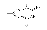2-氨基-4-氯-6-甲基-7H-吡咯并[2,3-d]嘧啶结构式
