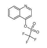 quinolin-4-yl trifluoromethanesulfonate结构式