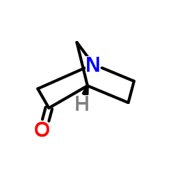 1-氮杂双环[2.2.1]-3-庚酮结构式