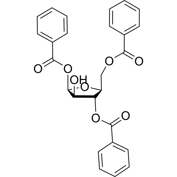 1,3,5-三苯甲酰基-D-呋喃核糖结构式