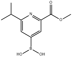[2-(methoxycarbonyl)-6-(iso-propyl)pyridin-4-yl]boronic acid Structure