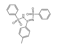 N,N'-Bis-(benzolsulfonyl)-p-toluolsulfinamidin结构式