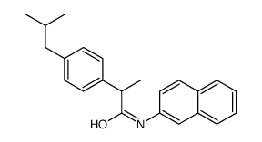 2-[4-(2-methylpropyl)phenyl]-N-naphthalen-2-ylpropanamide Structure