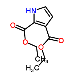 1H-吡咯-2,3-二羧酸二乙酯结构式