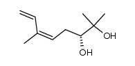 (3R,5Z)-2,6-dimethyl-5,7-diene-2,3-diol结构式